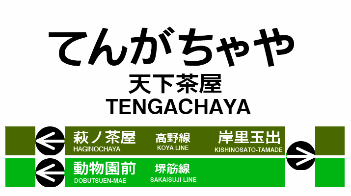 【特集】もしも南海天下茶屋線・京阪大和田線が出来ていたら？駅名標を作ってみました