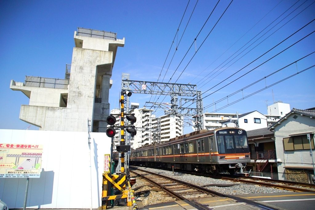 【堺筋線・阪急】淡路駅周辺の高架化工事状況を見てきました