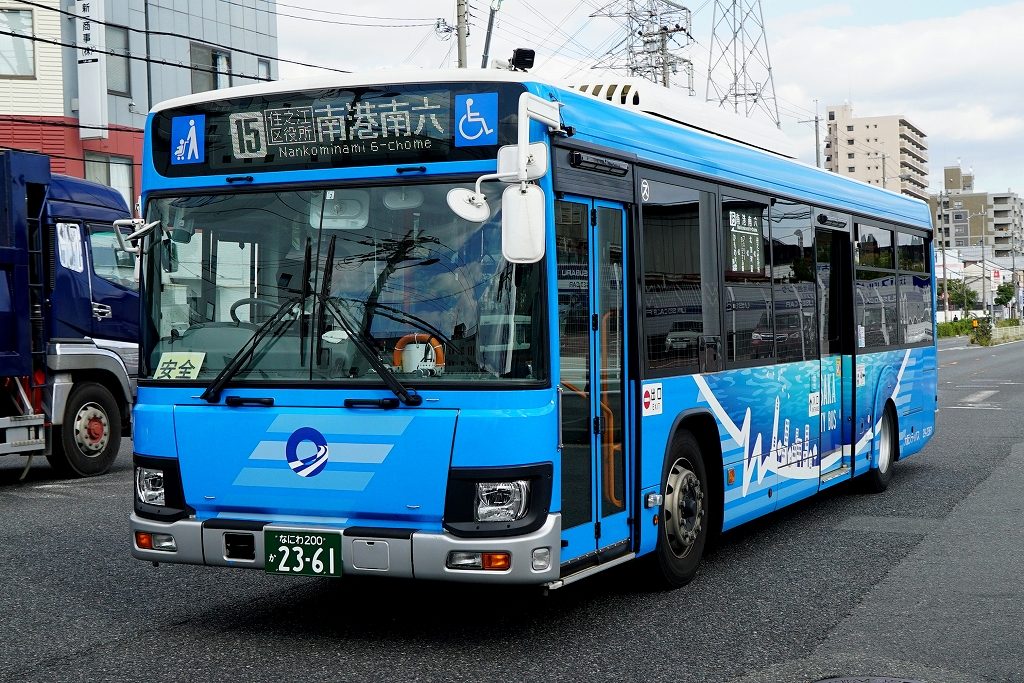 大阪シティバス　スカイブルー　民営化記念