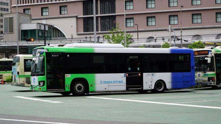 【大阪シティバス】全営業所で新塗装バスの運行を開始
