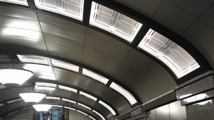 【御堂筋線】心斎橋駅、光る天井の試験点灯が始まる