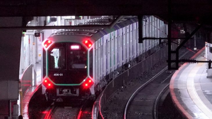 【速報】大阪メトロ「400系」が近鉄初入線！夜間試運転を実施