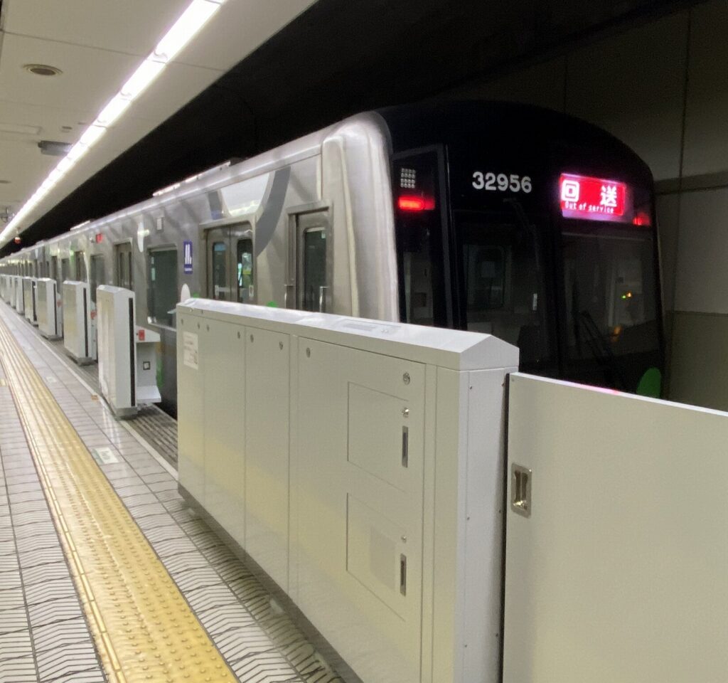 【中央線初】森ノ宮駅にホームドア設置開始
