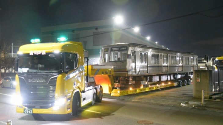 【谷町線】22系16編成(22616F)が廃車陸送