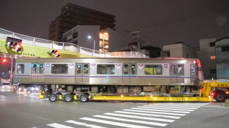 【谷町線】22系58編成(22658F)が廃車陸送
