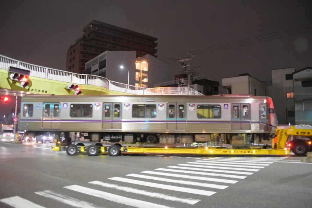 【谷町線】22系58編成(22658F)が廃車陸送