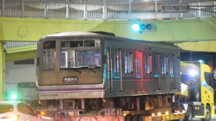 【谷町線】22系60編成(22660F)が廃車陸送