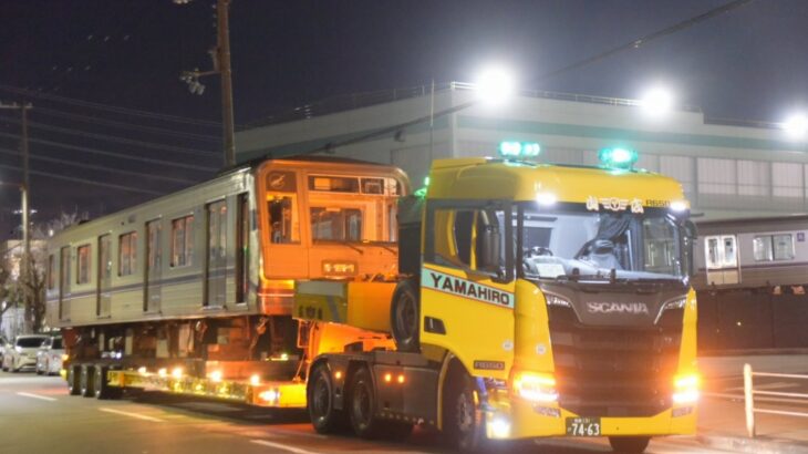 【谷町線】22系59編成(22659F)が廃車陸送